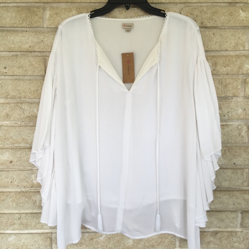 CREMIEUX women’s white top size L